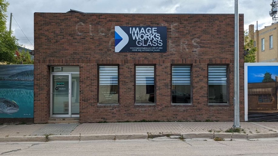 Image Works Glass installation shop in The Pas Manitoba